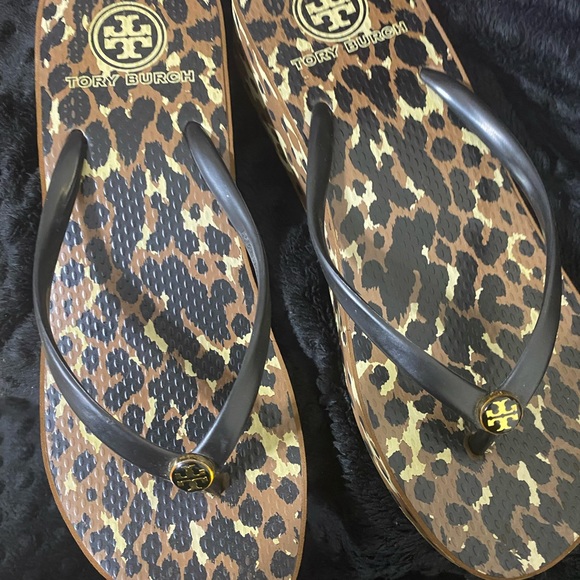 Tory Burch Leopard Platform Sandals - Picture 3 of 4